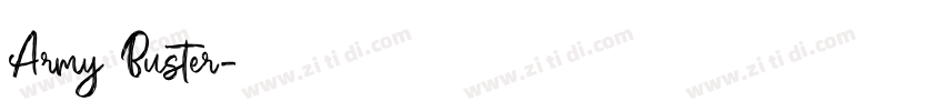 Army Buster字体转换